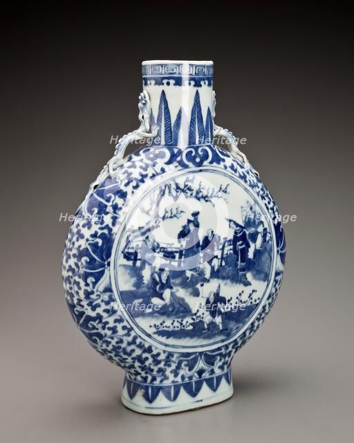 Pilgrim flask, 19th century. Creator: Unknown.