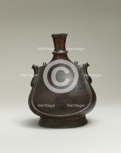 Pilgrim Flask, Turkey, 17th century. Creator: Unknown.