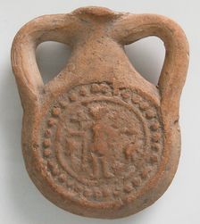Pilgrim Flask, Coptic, 4th-7th century. Creator: Unknown