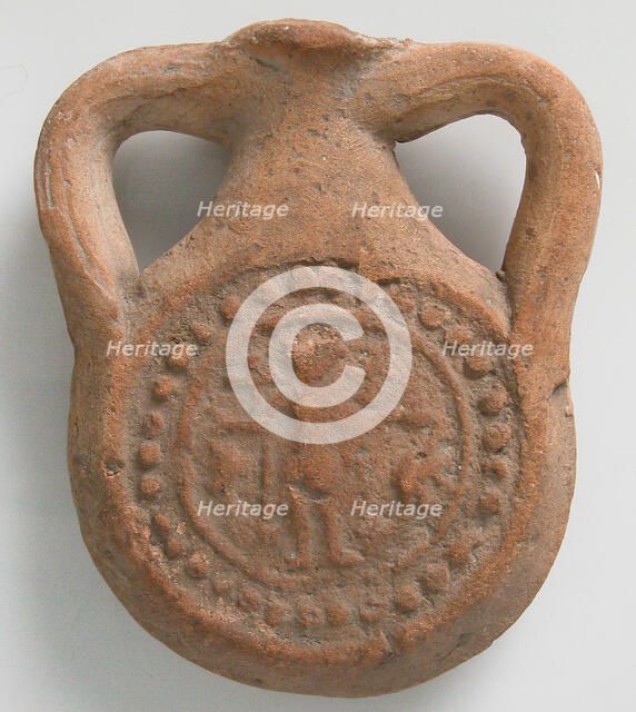 Pilgrim Flask, Coptic, 4th-7th century. Creator: Unknown.