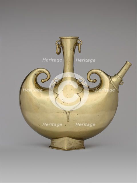 Pilgrim Flask, India, early 17th century. Creator: Unknown.