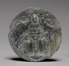 Pilgrim's Medallion with Saint Symeon the Younger, c. 1100. Creator: Unknown