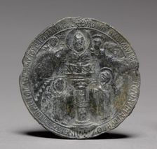 Pilgrim's Medallion with Saint Symeon the Younger, c. 1100. Creator: Unknown