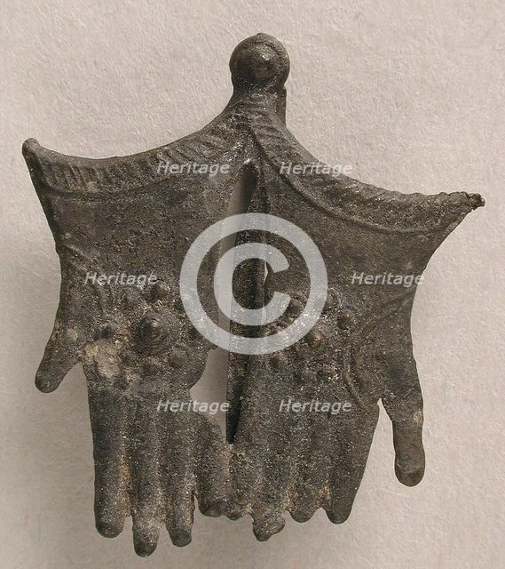 Pilgrim's Badge with Becket's Gloves, British, 15th century. Creator: Unknown.
