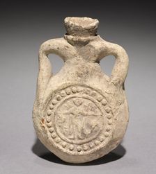 Pilgrim's Flask with Saint Menas, 400-600. Creator: Unknown