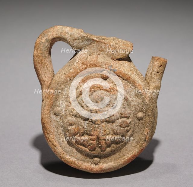 Pilgrim's Flask with Saint Menas, 400-600. Creator: Unknown.