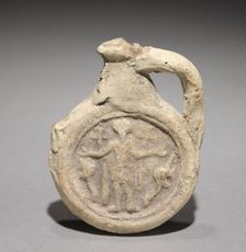 Pilgrim's Flask with Saint Menas, 400-600. Creator: Unknown