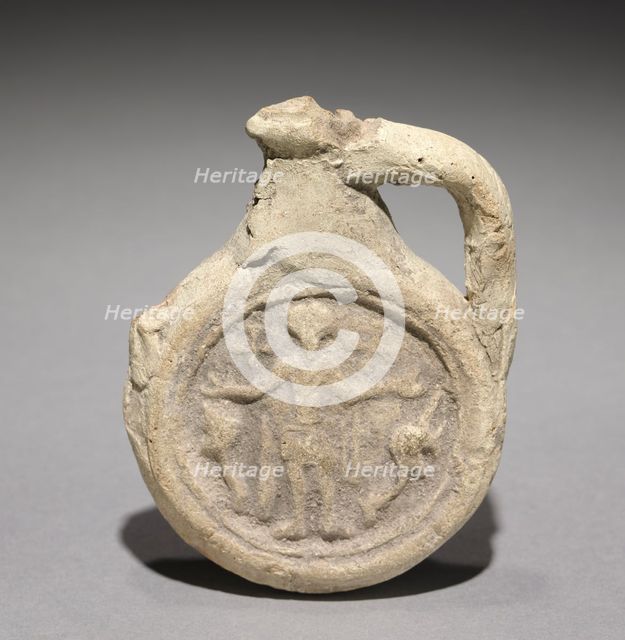 Pilgrim's Flask with Saint Menas, 400-600. Creator: Unknown.