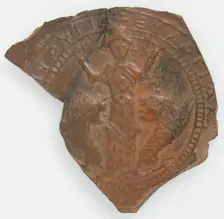 Pilgrim's Plaque, Coptic, 4th-7th century. Creator: Unknown