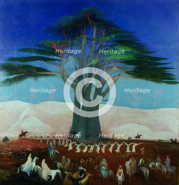 Pilgrimage to the Cedars of Lebanon, 1907. Creator: Kosztka Csontváry, Tivadar (1853-1919).