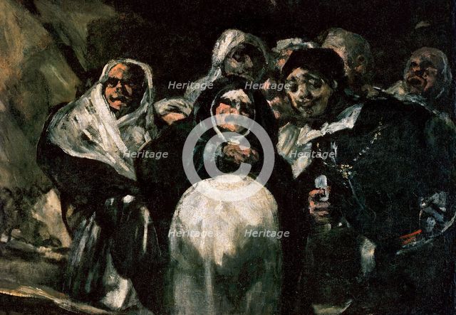 Pilgrimage to the Fountain of San Isidro or The Holy Office, 1820-1823.  Creator: Francisco Goya.