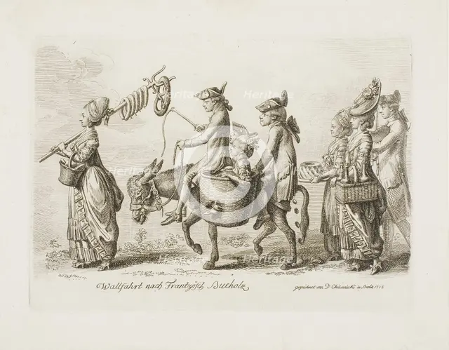 Pilgrimage to the Französisch Bucholz Spa near Berlin, 1779. Creator: Daniel Nikolaus Chodowiecki.