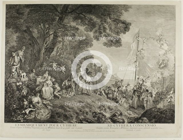 Pilgrimage to the Island of Cythera, c. 1733. Creator: Nicolas Henri Tardieu.
