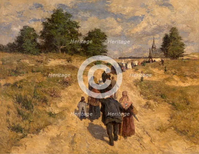 Pilgrimage in the Kempen. Creator: Isidore Verheyden.