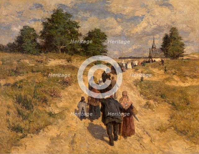 Pilgrimage in the Kempen. Creator: Isidore Verheyden.