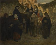 Pilgrimage in Diegem, 1857. Creator: Charles Corneille Auguste de Groux