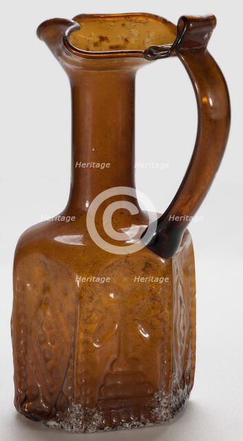 Pilgrimage Jug with Christian Symbols, 578-636. Creator: Unknown.