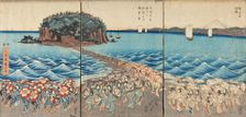Pilgrimage of Female Entertainers to Enoshima to Pay Homage to Benzaiten, 2nd quarter of 19th cent. Creator: Ando Hiroshige