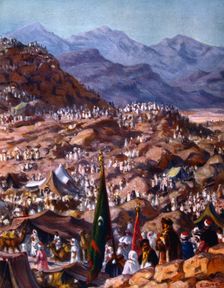 Pilgrims 1918. Artist: Etienne Dinet