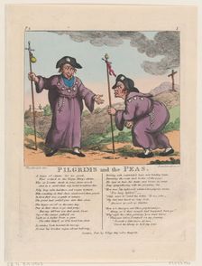 Pilgrims and the Peas, May 1, 1807., May 1, 1807. Creator: Thomas Rowlandson