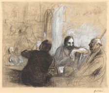 Pilgrims at Emmaus, 1912/1913. Creator: Jean Louis Forain
