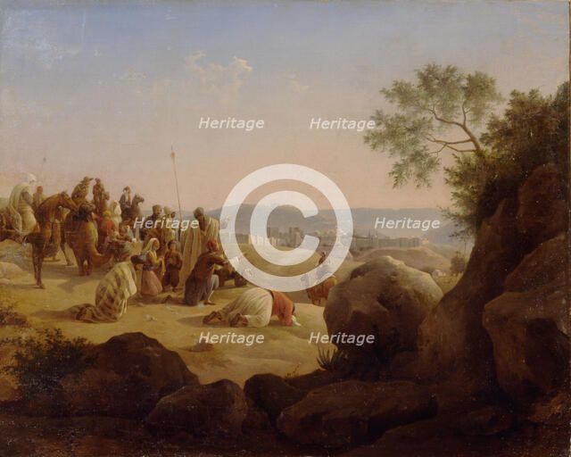 Pilgrims Before Jerusalem, 1831. Artist: Chernetsov, Nikanor Grigoryevich (1805-1879)