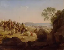 Pilgrims Before Jerusalem, 1831. Artist: Chernetsov, Nikanor Grigoryevich (1805-1879)
