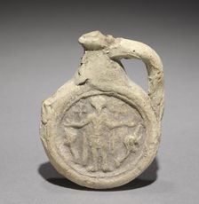 Pilgrim's Flask with Saint Menas, 400-600. Creator: Unknown