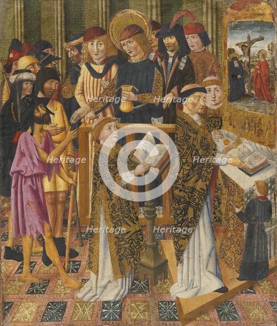 Pilgrims' Mass, 1450. Creator: Circle of Jaume Huguet.