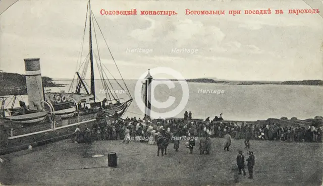 Pilgrims, Solovetsky Monastery, Russia, 1904. Artist: Maxim Dmitriev