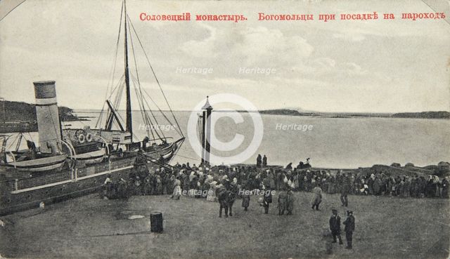 Pilgrims, Solovetsky Monastery, Russia, 1904. Artist: Maxim Dmitriev