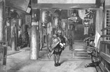'Pilgrims Praying in a Temple, Japan 1891. Creator: Charles Edwin Fripp