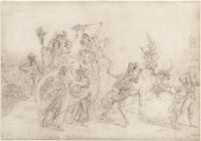 Pilgrims Returning from the Feast Day of the Madonna dellArco, 1827. Creator: Léopold Robert (Swiss, 1794-1835)