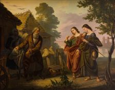 Pilgrims Visiting Piast, 1865. Creator: Korneli Szlegel