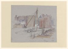 Pile-driving on Van Eeghenstraat, behind the Parkweg, 1893. Creator: Jan Hoynck van Papendrecht