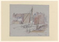 Pile-driving on Van Eeghenstraat, behind the Parkweg, 1893. Creator: Jan Hoynck van Papendrecht