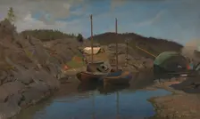 Pilot Boats, 1875. Creator: Hans Gude