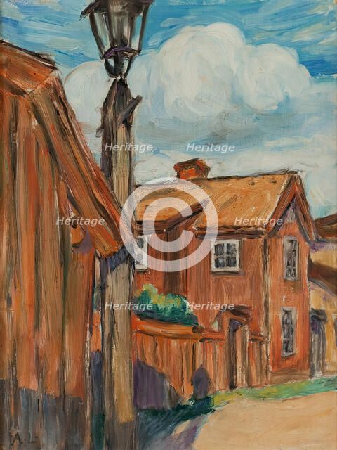 Pilot Edvin Johansson's farm, 1900. Creator: Abbe Lundgren.