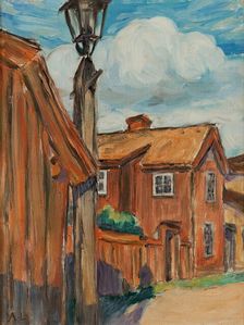 Pilot Edvin Johansson's farm, 1900. Creator: Abbe Lundgren