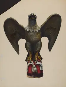 Pilot House Figure (Eagle), c. 1937. Creator: Walter Hochstrasser