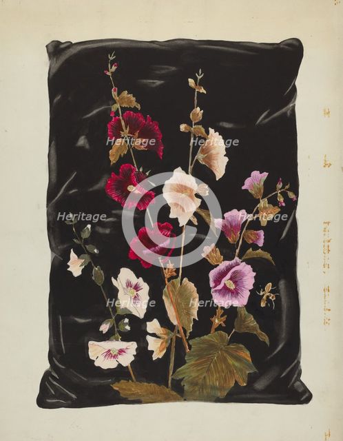 Pillow, c. 1937. Creator: Florence Huston.