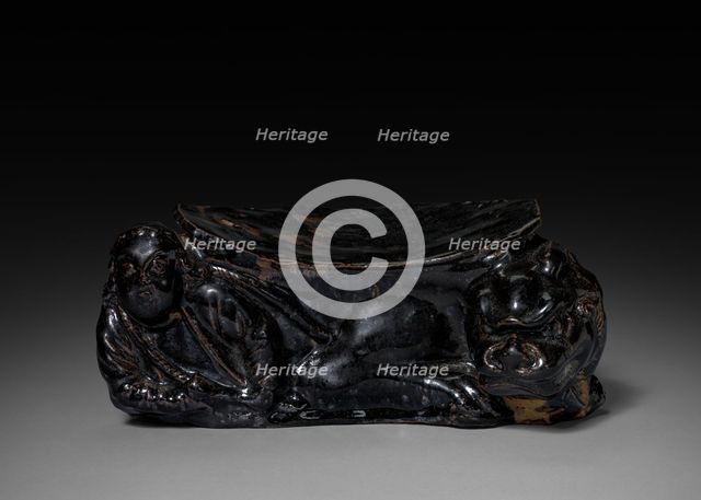Pillow: Cizhou Ware, 12th-13th Century. Creator: Unknown.