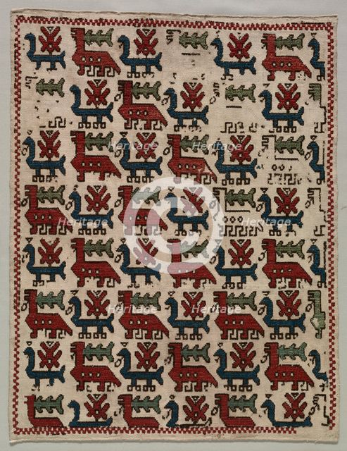 Pillow Cover, 1800s. Creator: Unknown.
