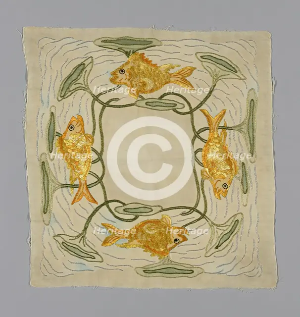 Pillow Cover, England, c. 1890. Creator: Unknown.