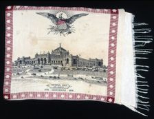 Pillow Cover (Furnishing Fabric), United States, 1876/80. Creator: Unknown