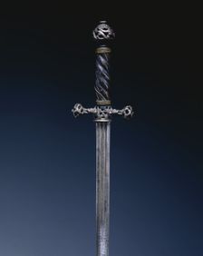 Pillow Sword, c. 1650. Creator: Unknown