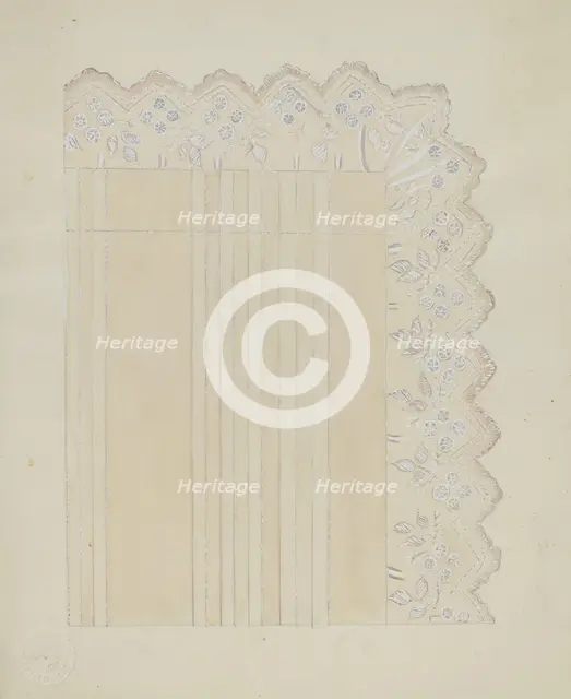Pillow Sham, c. 1936. Creator: Edna C. Rex.