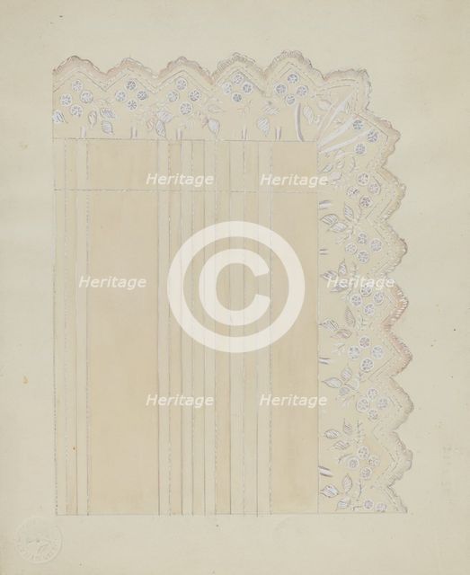 Pillow Sham, c. 1936. Creator: Edna C. Rex.