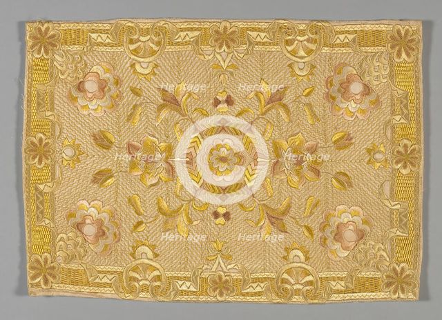 Pillow Sham, England, c.1720. Creator: Unknown.