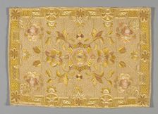 Pillow Sham, England, c.1720. Creator: Unknown